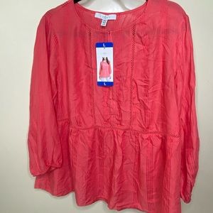 Large forever orange blouse